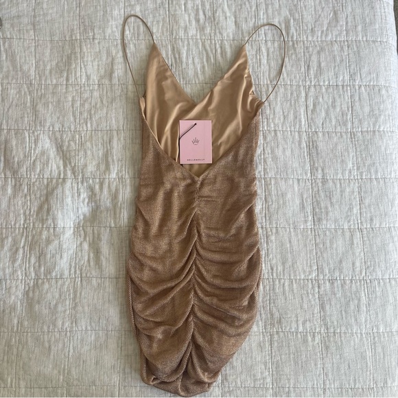 Hello Molly Rose Gold Mini Dress - Picture 3 of 7